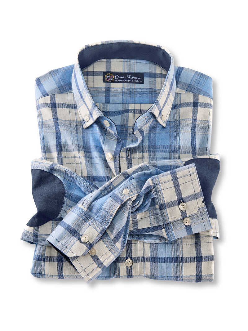 Flanellhemd Blue Check