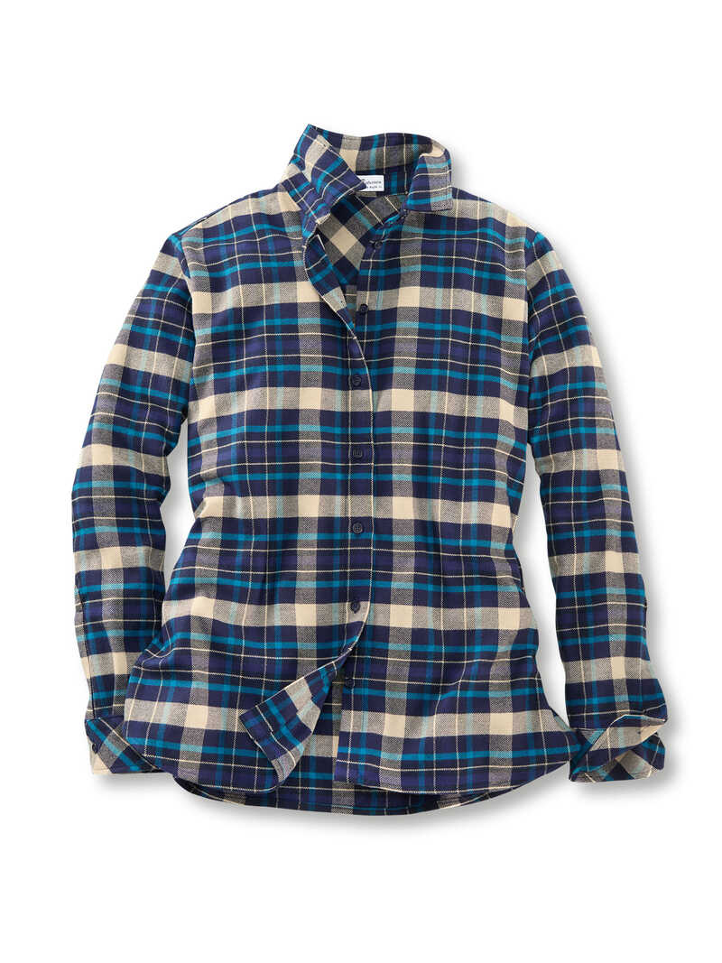 Flanell-Overshirt im Karolook