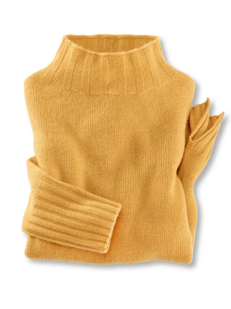 Damen-Wollpullover mit Turtleneck