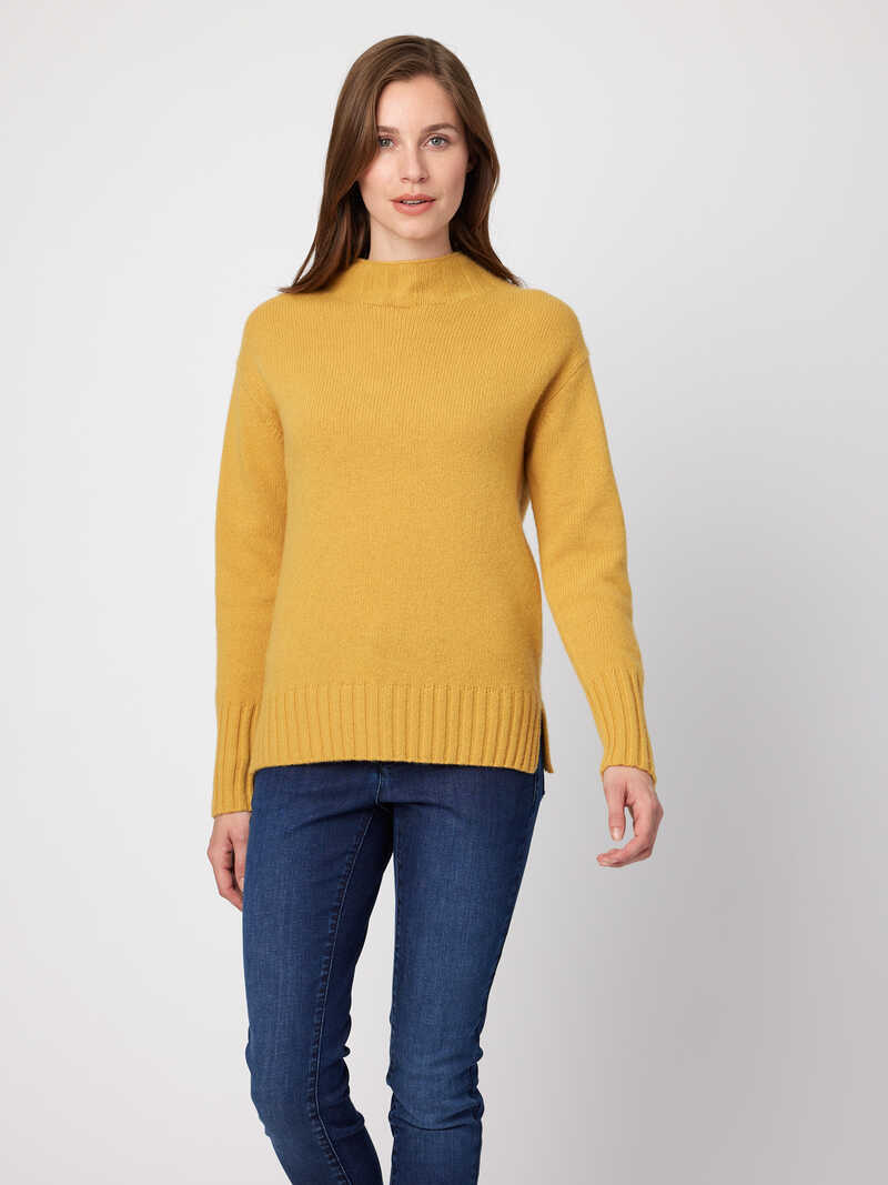 Damen-Wollpullover mit Turtleneck