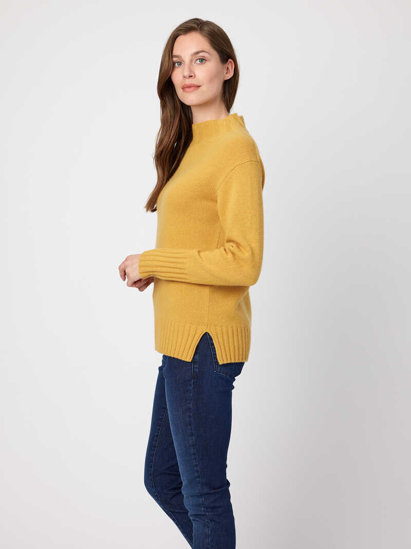 Damen-Wollpullover mit Turtleneck