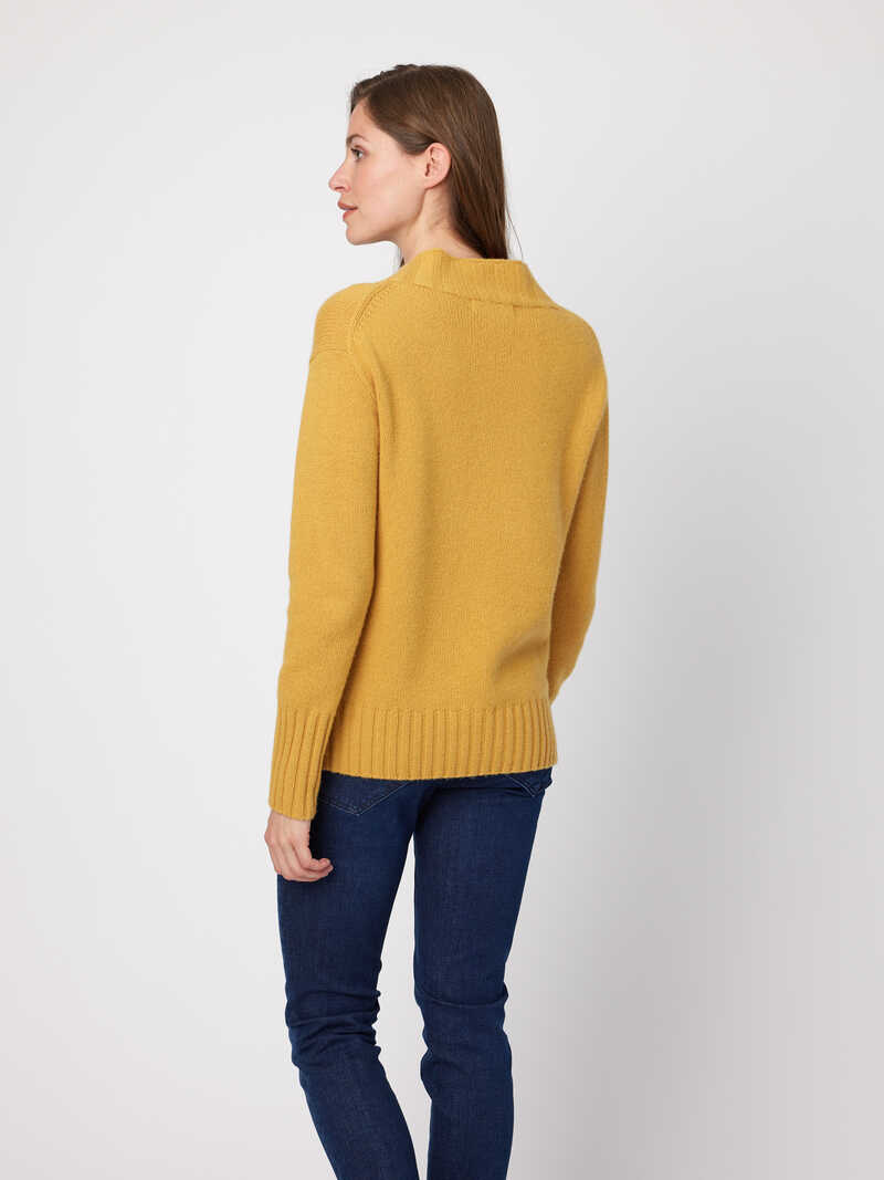 Damen-Wollpullover mit Turtleneck