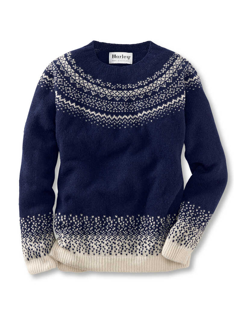 Schottischer Fair-Isle-Damenpullover