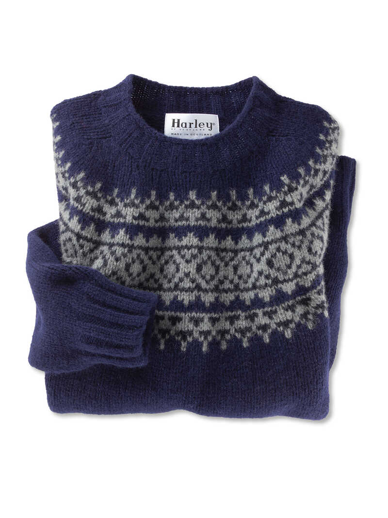 Fair-Isle-Herrenpullover