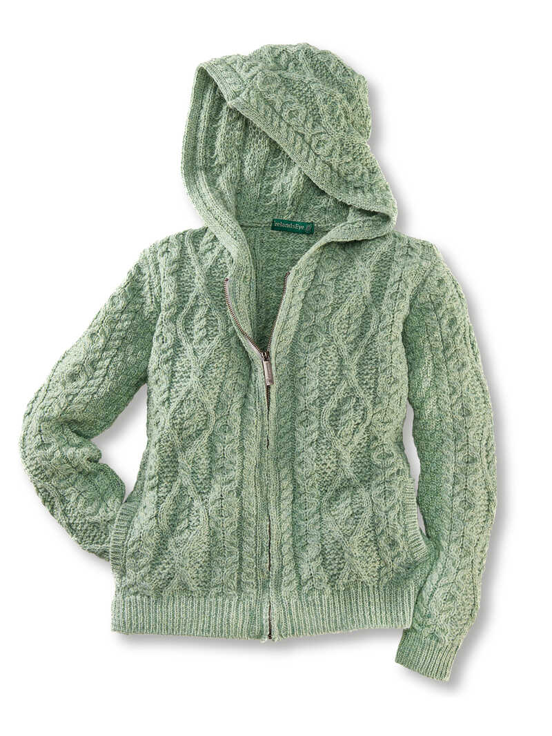 Aran-Strickhoodie aus Irland