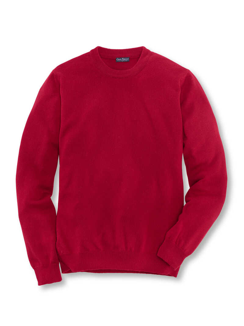 Roter Kaschmir-Pullover