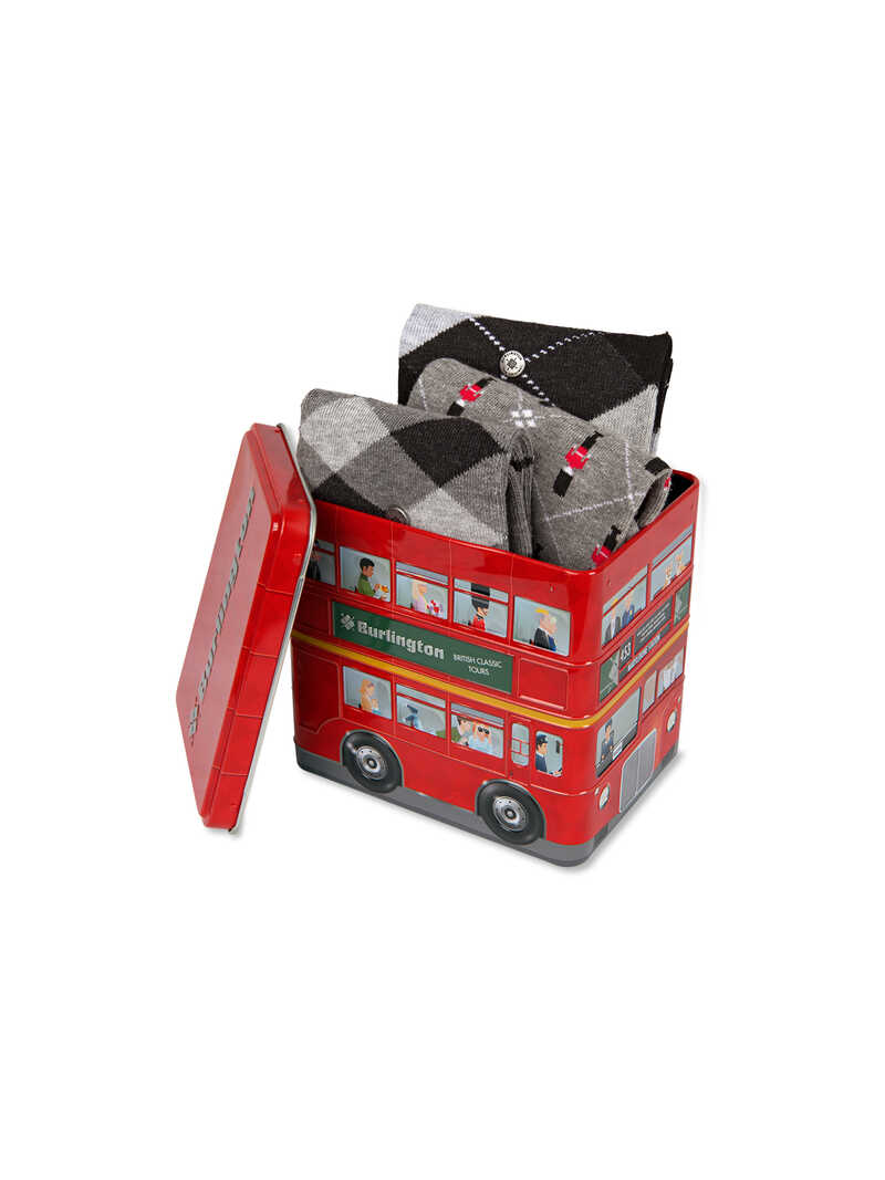 Burlingston-Socken-Set in Routemaster-Geschenkbox