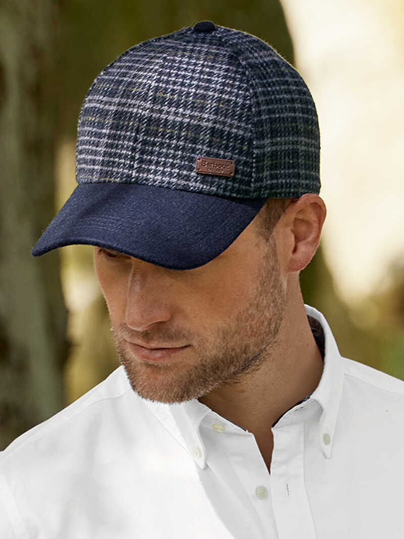 Barbour-Cap Clyde mit Hahnentrittmuster