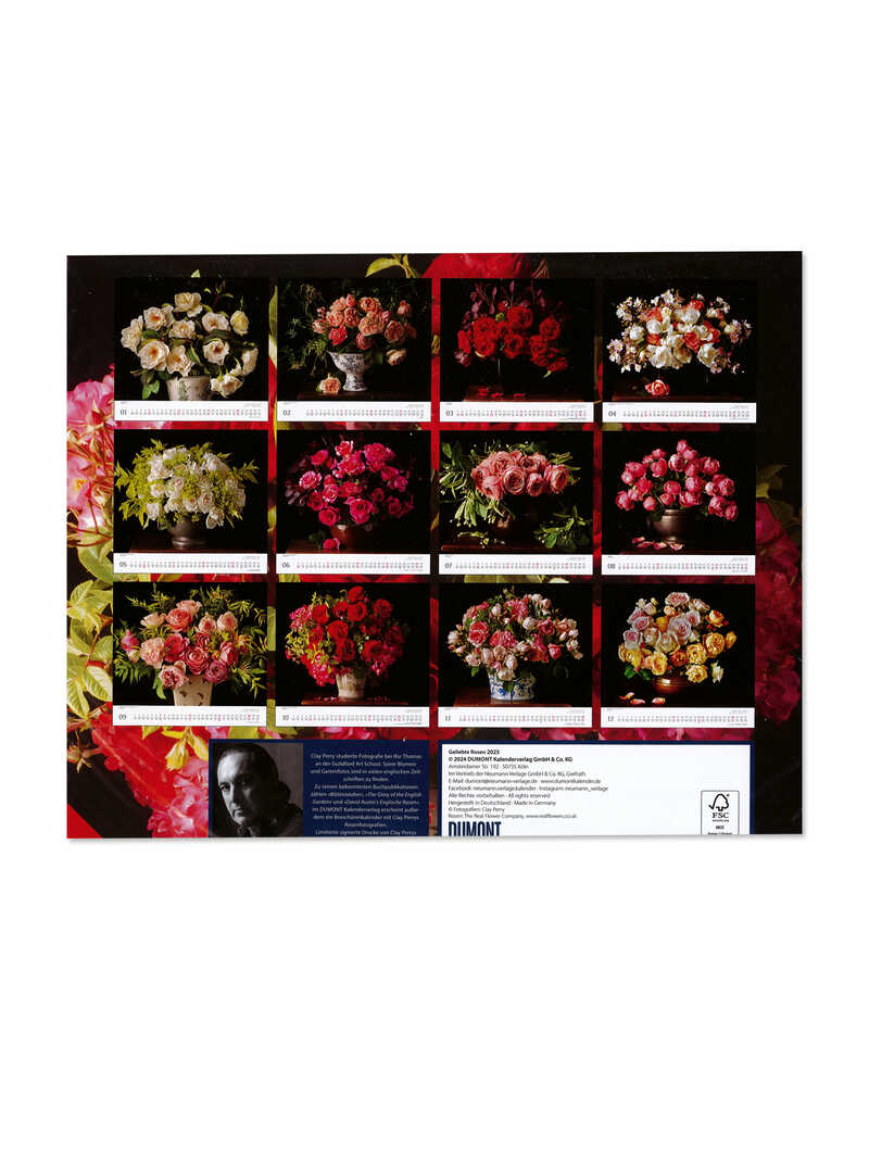 Wandkalender Geliebte Rosen 2025