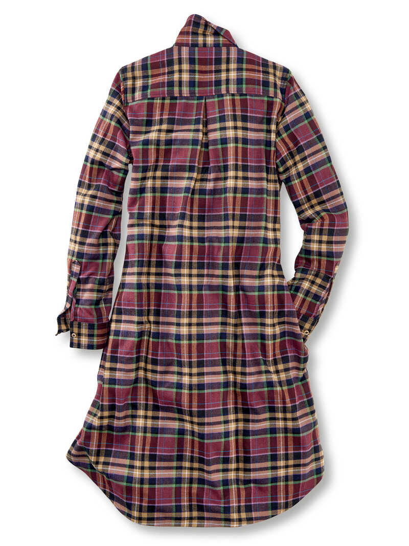 Flanell-Hemdblusenkleid Heather