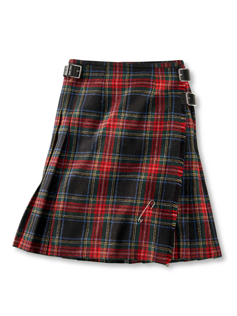 Midi-Kilt im Black Stewart Tartan