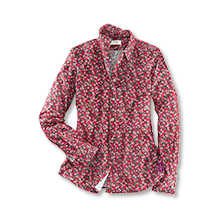 Cordbluse mit Liberty-Print Pomegranate