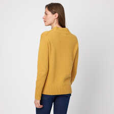 Damen-Wollpullover mit Turtleneck