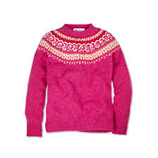 Fair-Isle-Pullover aus Shetlandwolle