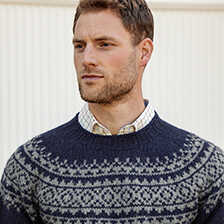 Fair-Isle-Herrenpullover