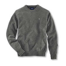 Lambswool-Rundhals-Pullover