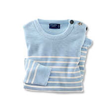 Marine-Pullover in Hellblau