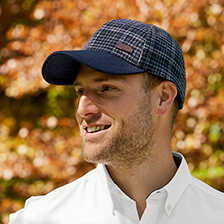 Barbour-Cap Clyde mit Hahnentrittmuster