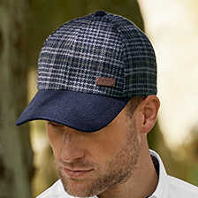 Barbour-Cap Clyde mit Hahnentrittmuster