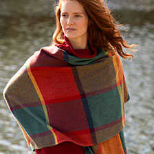 Lambswool-Strickcape