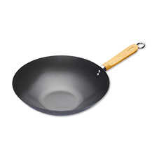 Wok-Pfanne aus Carbonstahl Durchmesser 30 cm