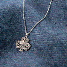 Silberkette Celtic Shamrock